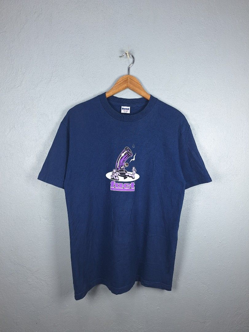 FUCT Bong shirt (Category: Tshirts & Polo Shirts ) located in Sibulan. Submitted by studioxano (Listing ID 1466160811, Image 1). Description: Vintage FUCT Bong shirt Size M length 29 / Width 20 DS Condition 10/10 color rate no issue.