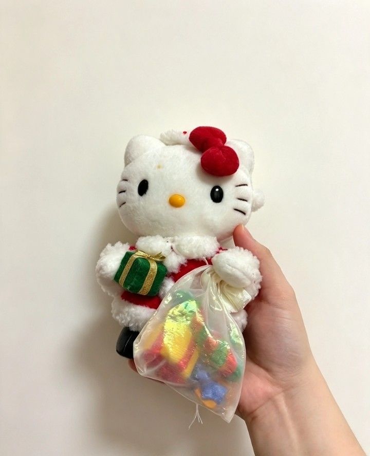 Vintage Hello Kitty Santa Plush Early Released (Category: Plushies & Soft Toys) located in Manila. Submitted by aacollect.ph (Listing ID 1466182403, Image 1). Description: .