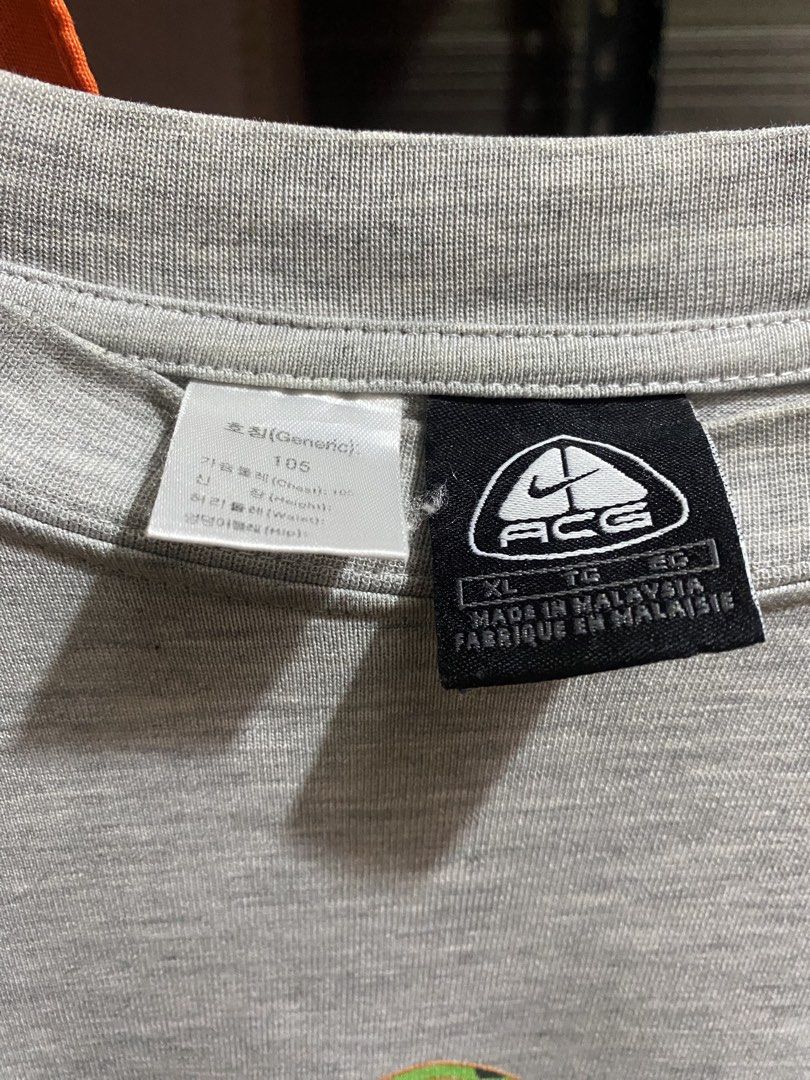 Vintage Nike ACG camou longsleeve (Category: Coats, Jackets and Outerwear) located in Calamba. Submitted by willpay.asap (Listing ID 1466165331, Image 3). Description: Vintage Nike ACG lungs camou longsleeve 22 x 29 | XL on tag Excellent condition slight bacon but disappeared when worn 🏷️ 1,200.
