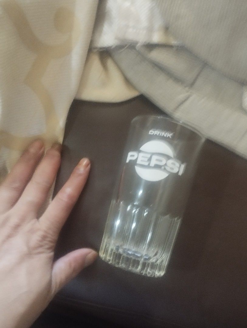 Vintage Pepsi Drink Glass (Category: Vintage Collectibles) located in Mandaluyong City. Submitted by LEATHERFACE (Listing ID 1466186984, Image 2). Description: - Authentic Pepsi logo with 'DRINK' text - Classic tumbler design with fluted ribbed texture at the bottom - Perfect for serving your favorite cold beverages - Thoroughly inspected: clean surface with no chips or cracks.