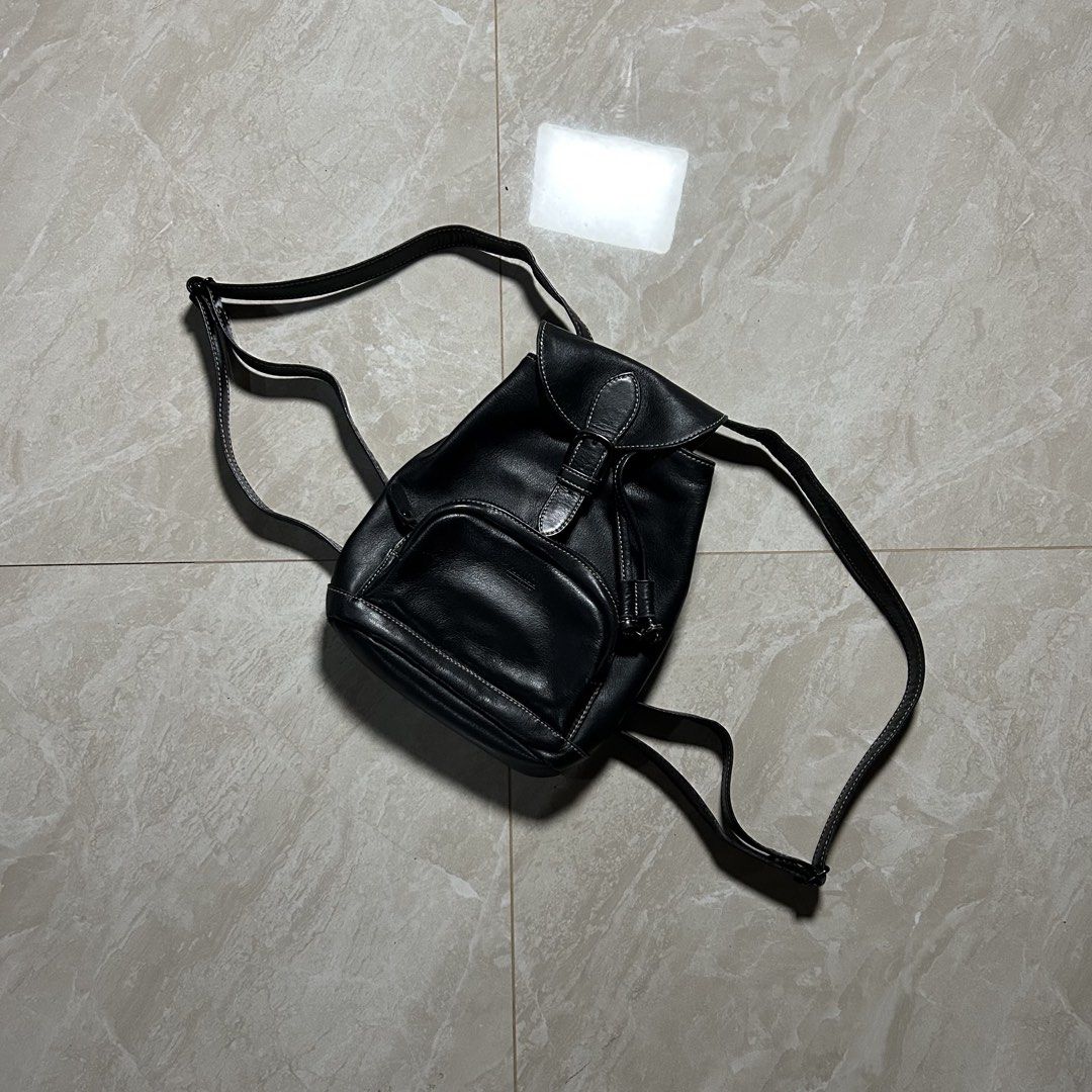 Vintage Porter’s Collection - Leather Mini Backpack (Category: Backpacks) located in Tayabas. Submitted by streetdepartment (Listing ID 1466313896, Image 1). Description: Vintage Porter’s Collection - Leather Mini Backpack Very good condition Flaw/s: the interior is expired Check all the pictures to see details and flaws Price: 2,880 + shipping fee Dm to purchase! Note: Manage your expectations as you are dealing with secondhand items. Color may 