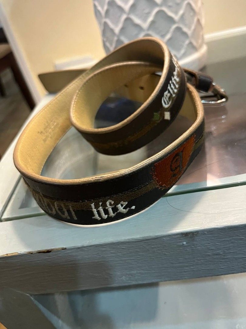 Vintage Y2k Adabat Belt (Category: Vintage Collectibles) located in Quezon City. Submitted by michypeachyy1 (Listing ID 1466201688, Image 2). Description: 600 plus shipping only Perfect for Y2K Fashion 42.5 inches length ( without buckle) 44 inches length (including buckle).