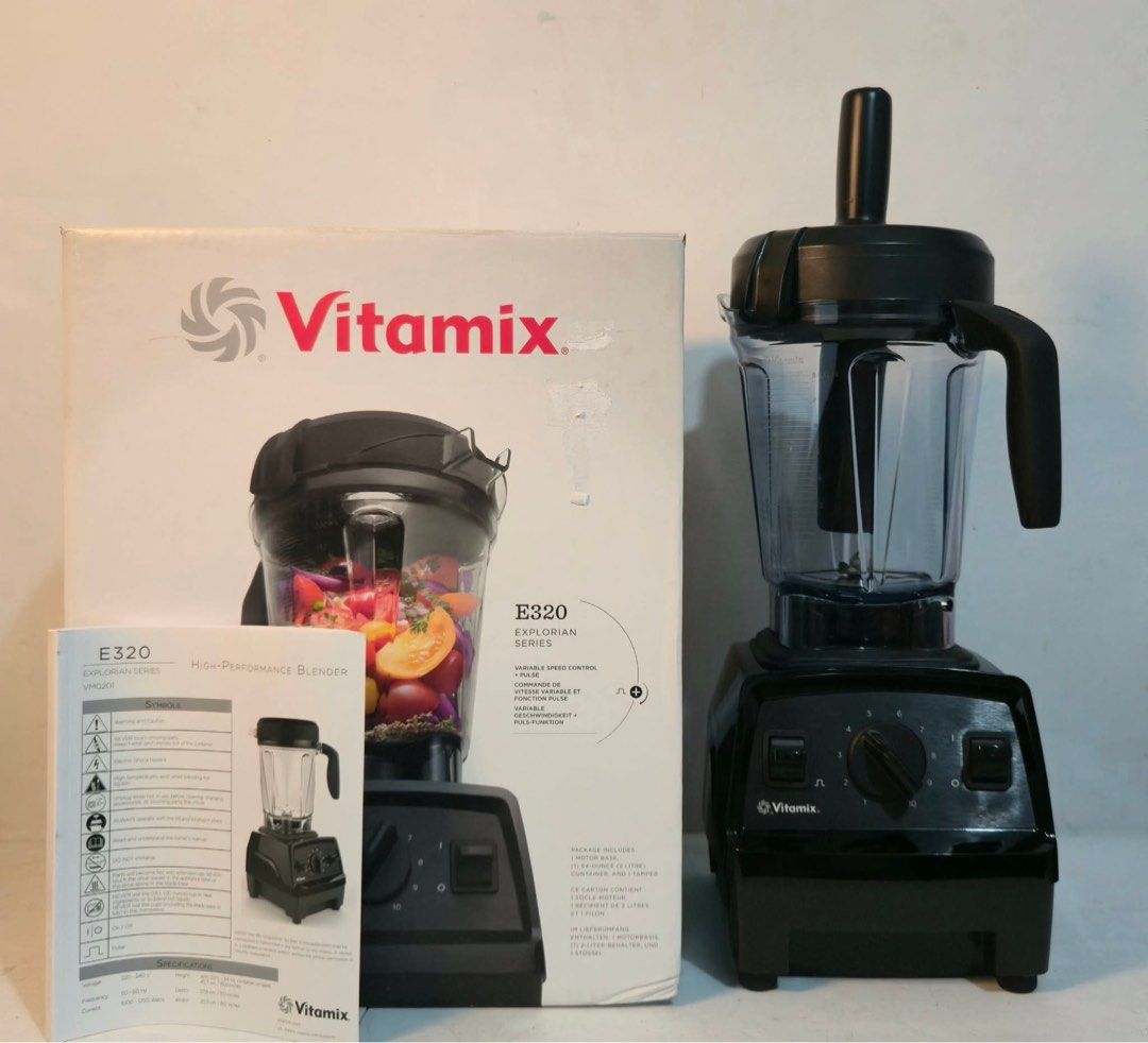 Vitamix E320 Explorian Series Blender 220V (Category: Juicers, Blenders & Grinders) located in Rizal. Submitted by mikz_1303 (Listing ID 1466193908, Image 1). Description: Vitamix E320 Explorian Series Blender 220V Australian mall pull out Used as display unit Good as new Inclusion Box Manual Tamper Pitcher No issue .