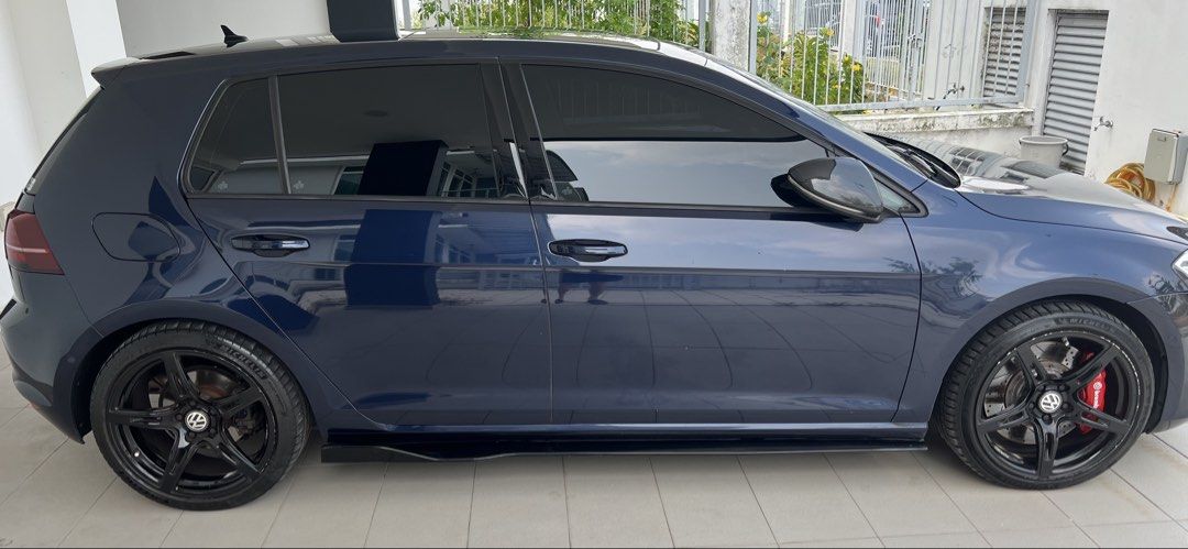 Volkswagen Golf 1.4 TSI DSG EQP (A) (Category: Used Cars) located in Singapore. Submitted by audazt (Listing ID 1466187021, Image 3). Description: 2015 Volkswagen Golf Mk7 1.4 TSI EQP | COE till May 2030 EQP spec with: • Keyless entry & push start • Sunroof • 18” rims • Brembo BBK • Michelin PS5 tyres • Golf 7.5 facelift headlights & rear lights • Ambient lighting Original headlights & rear lights will be provided. Original engine & gearbox — no 