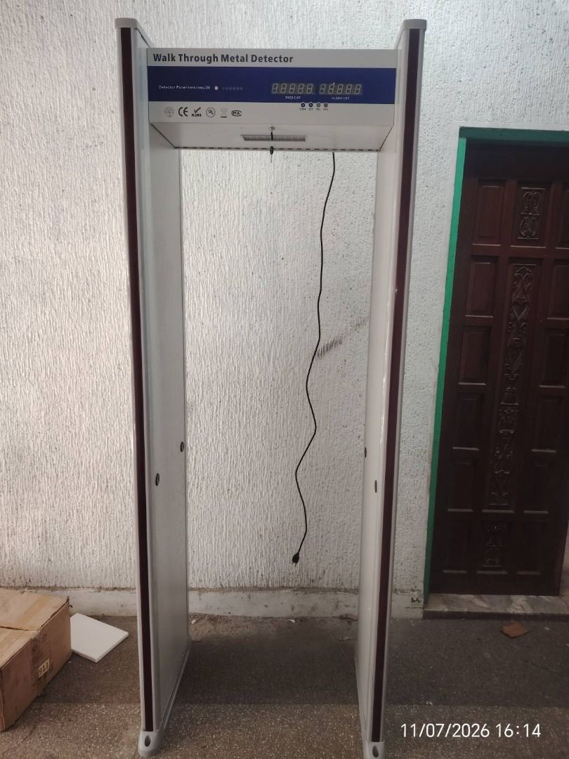 Walkthrough Metal Detector Security Gate Advanced Detection (Category: Locks, Doors & Gates) located in Manila. Submitted by cyrenejoye (Listing ID 1466156981, Image 2). Description: - High-accuracy multi-zone metal detection security gate - Adjustable sensitivity levels for precise screening - Real-time audio-visual alarms for instant alerts - Built-in passenger count analytics to track traffic flow - Ideal for commercial and public spaces - Rea
