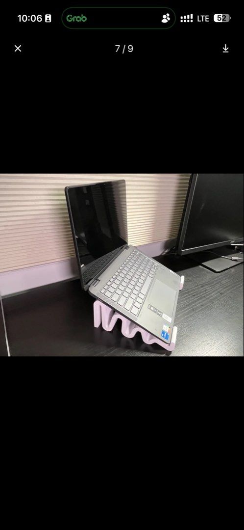 Wavy Design Laptop Stand Ergonomic White Desk Accessory (Category: Laptop Bags & Sleeves) located in Muntinlupa City. Submitted by zealdolphin.923128 (Listing ID 1466229509, Image 2). Description: - Color: Clean White - Design: Unique wavy, minimalist aesthetic - Ergonomics: Lifts laptop for better viewing angles and neck comfort - Performance: Improves airflow underneath to prevent overheating - Durability: Sturdy structure holds your laptop sec