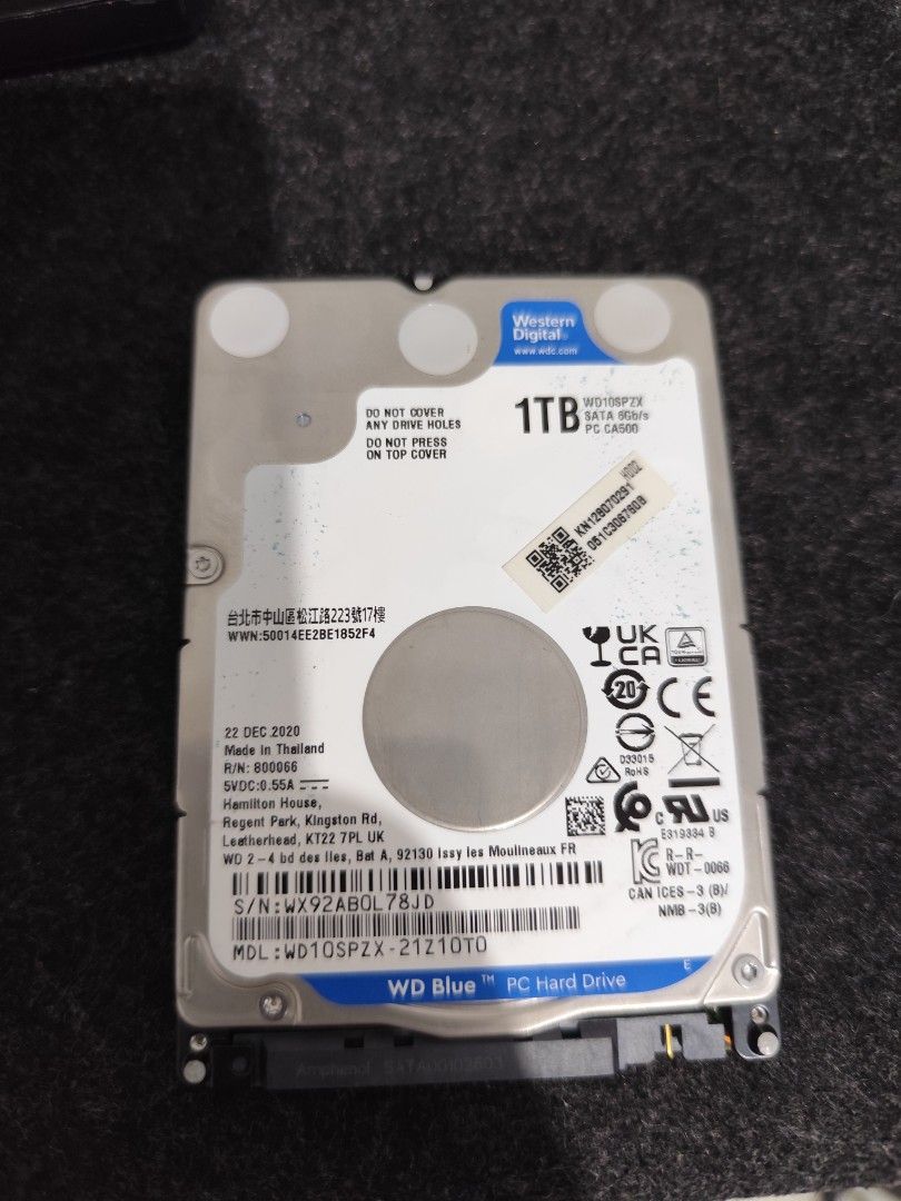 WD hdd 1TB (Category: Hard Disks & Thumbdrives) located in Manila. Submitted by tim.tim4 (Listing ID 1466295268, Image 2). Description: Selling a reliable hard disk in 100% health and performance condition. Tested with zero errors and low usage. Ready for your storage needs! 1tb WD hdd 2.5" Price: 1k Meet: Cubao or Tomas morato.
