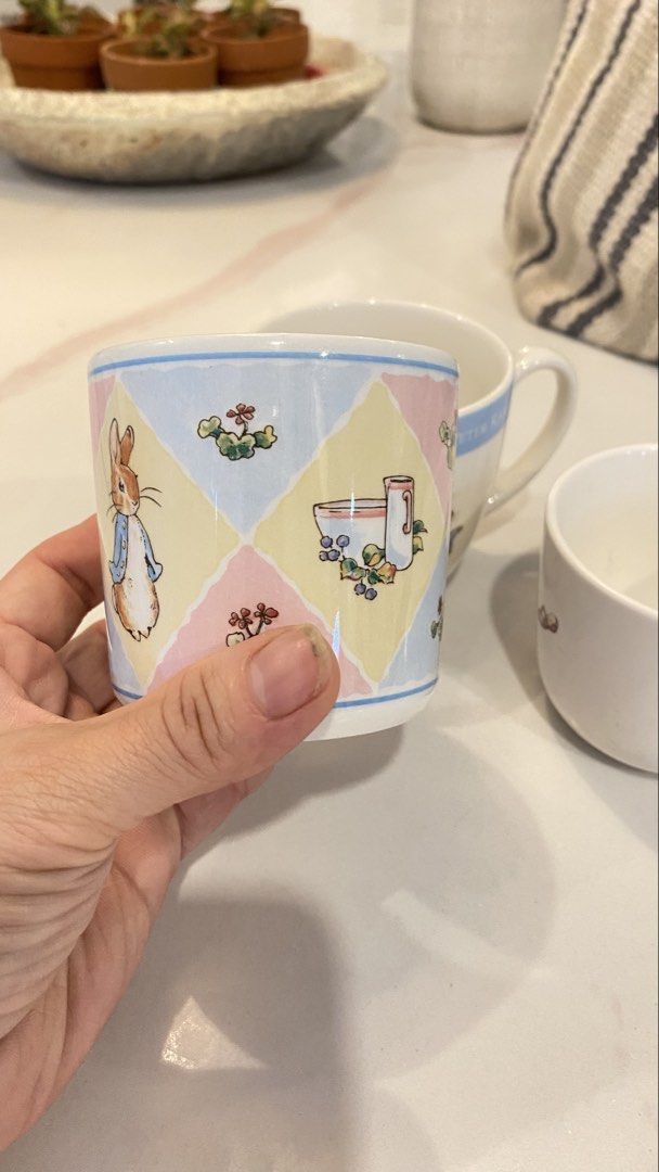 Wedgwood Peter Rabbit My First Mug 1998 (Category: Coffee & Tea Tableware) located in Manila. Submitted by pinklilo (Listing ID 1466239473, Image 3). Description: selling as bundle of 3.