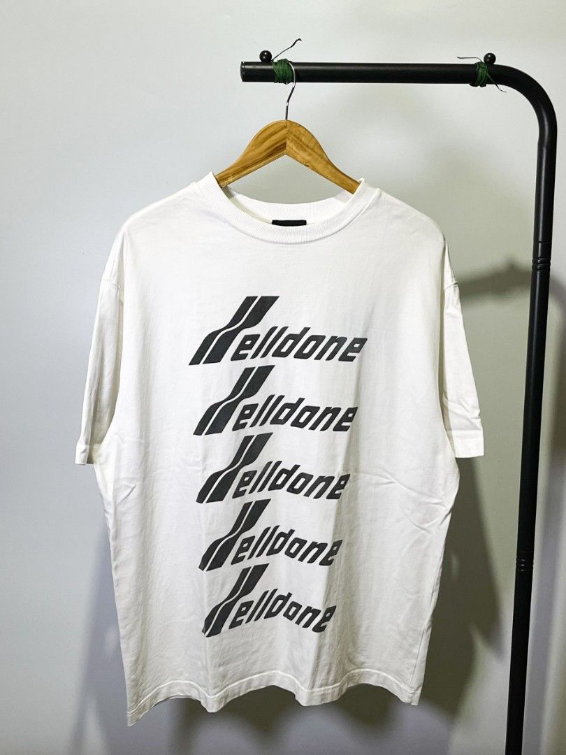 WELLDONE MULTI LOGO SHIRT (Category: Tshirts & Polo Shirts ) located in Davao. Submitted by nmd.archives (Listing ID 1466172479, Image 1). Description: Small on tag 24 x 30 (fits XL) Color rate and condition: 10/10 No issue.