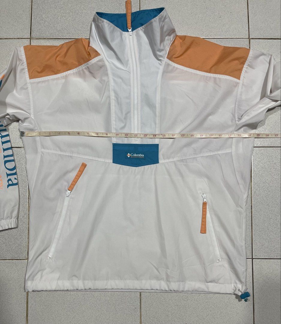 Womens Columbia Jacket (Category: Coats, Jackets and Outerwear) located in Mandaue City. Submitted by MJ_80 (Listing ID 1466262069, Image 3). Description: Womens Columbia Windbreaker Half Zip Jacket Medium Dimes: 24.5 X 27.5 See photos for measurements Color rate & Condition: 9.9/10 Price: 1,400 .
