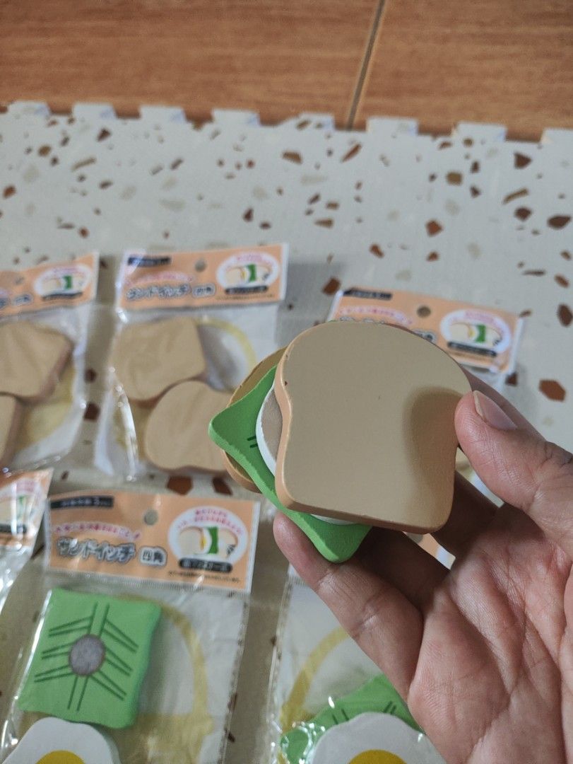 Wooden Sandwich 🥪 (Category: Educational & Learning Toys) located in Taguig. Submitted by cleanupmomma (Listing ID 1466214371, Image 3). Description: Please take time to read ❤️ TAKE ALL 3 sets perfect for little hands see photo for sample size wyiwyg.