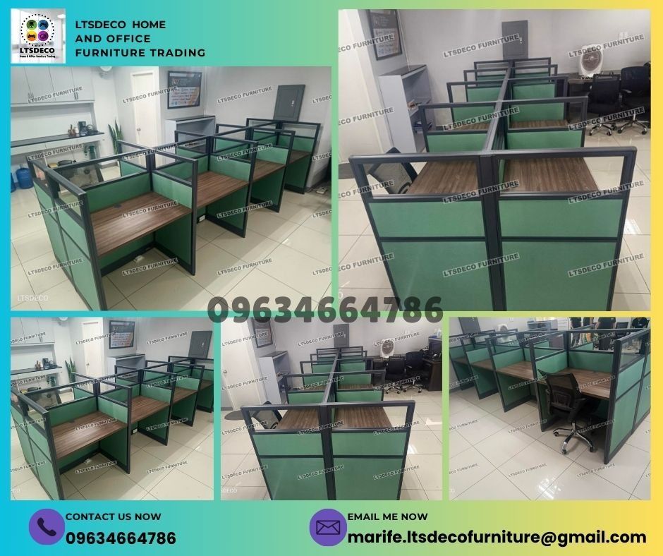 workstation table customized office partition furnitures (Category: Office Furniture & Fixtures) located in Quezon City. Submitted by 09634664786 (Listing ID 1466175154, Image 3). Description: 👉Are you looking for WORKSTATION, MODULAR CUBICLES OFFICE PARTITION, and OFFICE FURNITURE SUPPLIER? LTSDECO Furniture, is direct supplier, manufacturer, and trusted provider of high quality, affordable and durable modular office divider partition, home and