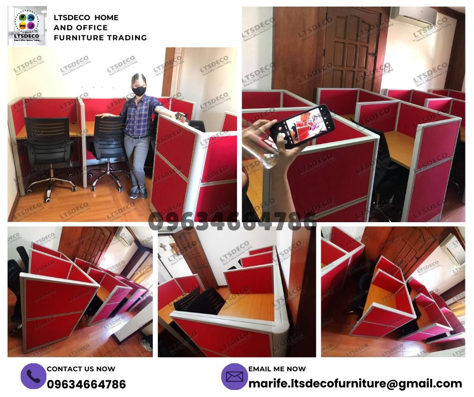 workstation tables customized office partitions (Category: Office Furniture & Fixtures) located in Quezon City. Submitted by 09634664786 (Listing ID 1466236928, Image 2). Description: 👉Are you looking for WORKSTATION, MODULAR CUBICLES OFFICE PARTITION, and OFFICE FURNITURE SUPPLIER? LTSDECO Furniture, is direct supplier, manufacturer, and trusted provider of high quality, affordable and durable modular office divider partition, home and office f