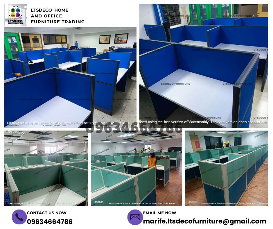 workstation tables modular office partition customized (Category: Office Furniture & Fixtures) located in Quezon City. Submitted by 09634664786 (Listing ID 1466174912, Image 3). Description: 👉Are you looking for WORKSTATION, MODULAR CUBICLES OFFICE PARTITION, and OFFICE FURNITURE SUPPLIER? LTSDECO Furniture, is direct supplier, manufacturer, and trusted provider of high quality, affordable and durable modular office divider partition, home and o