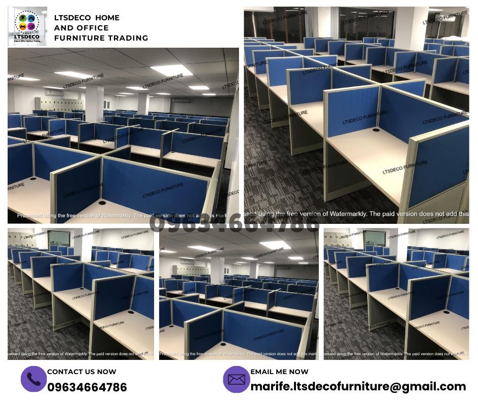workstation tables modular office partition customized (Category: Office Furniture & Fixtures) located in Quezon City. Submitted by 09634664786 (Listing ID 1466174912, Image 1). Description: 👉Are you looking for WORKSTATION, MODULAR CUBICLES OFFICE PARTITION, and OFFICE FURNITURE SUPPLIER? LTSDECO Furniture, is direct supplier, manufacturer, and trusted provider of high quality, affordable and durable modular office divider partition, home and o