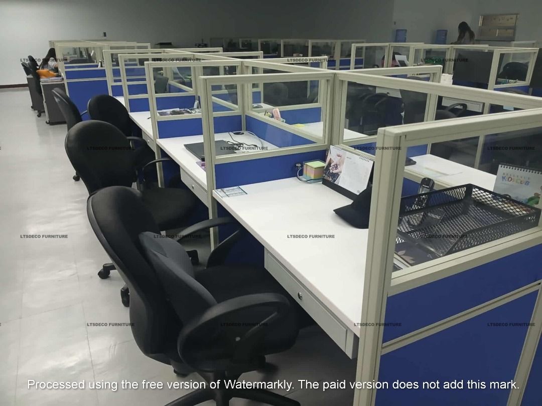 workstation tables modular office partition customized (Category: Office Furniture & Fixtures) located in Quezon City. Submitted by ltsdecofurniture (Listing ID 1466227171, Image 2). Description: 👉Are you looking for WORKSTATION, MODULAR CUBICLES OFFICE PARTITION, and OFFICE FURNITURE SUPPLIER? LTSDECO Furniture, is direct supplier, manufacturer, and trusted provider of high quality, affordable and durable modular office divider partition, home 