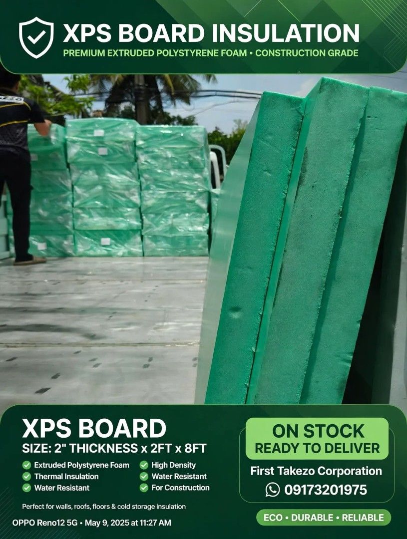 XPS BOAR (Category: Construction Tools & Equipment) located in Imus. Submitted by oscarlegaspi92 (Listing ID 1466242146, Image 1). Description: ITEM: XPS BOAR SIZE: 2" 2FT X 8FT.