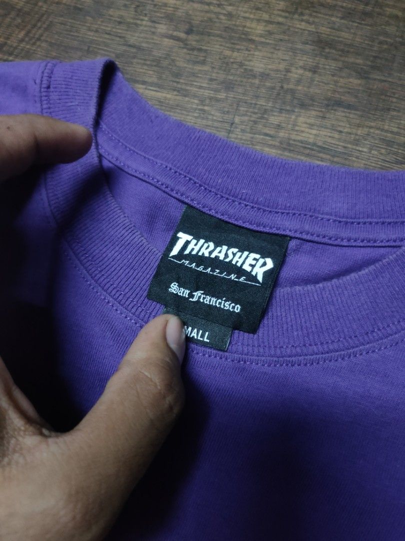 Y2k Thrasher Shirt (Category: Tshirts & Polo Shirts ) located in Manila. Submitted by montillano25396 (Listing ID 1466274154, Image 2). Description: good condition issue: oil stain only.
