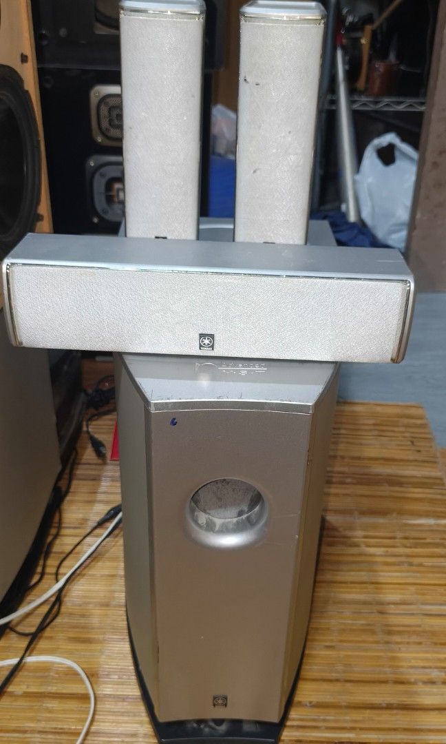 Yamaha active subwoofer wi/ center & front speaker (Category: Soundbars, Speakers & Amplifiers) located in San Pedro. Submitted by tristanjapansurplus (Listing ID 1466310155, Image 1). Description: ptpa selling Yamaha active subwoofer 100vac w/ center and 2 front speaker all in good condition no repair.