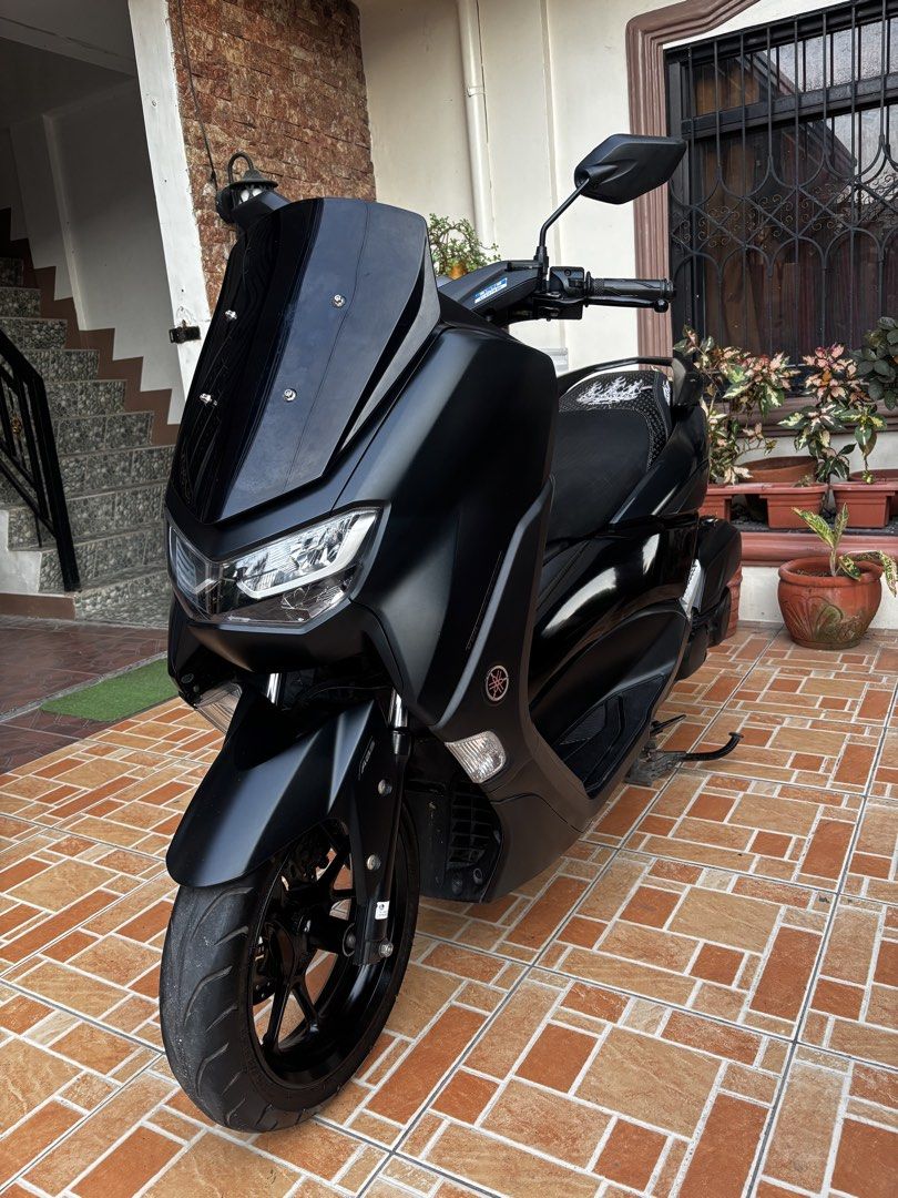 Yamaha NMAX Matte Black Scooter (Category: Motorbikes for Sale) located in San Carlos. Submitted by cza.a (Listing ID 1466284295, Image 1). Description: Nmax V2.1 Abs Tcs Yconnect Top of the line 2023 Model Black Makinis pwede sa maselan. K2 Exhaust Pipe Flat seat Shock All stock Never nabuksan makina First owner acq Pwedeng pwede sa maselan San carlos pangasinan Location Price: 105k Issue: Unreg last March lang po. Minor dents.