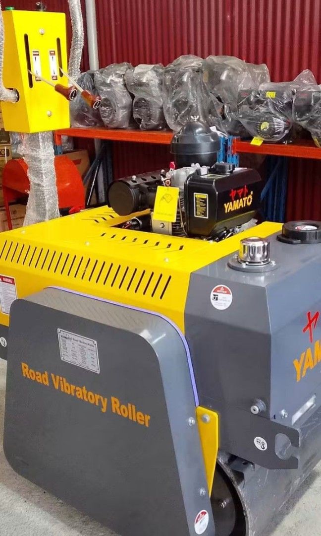 YAMATO WALK BEHIND VIBRATOR (Category: Announcements) located in Manila. Submitted by ivan2.0 (Listing ID 1466176240, Image 1). Description: YAMATO WALK BEHIND VIBRATORY MINI PISON DOUBLE DRUM / 600KG DIESEL ENGINE 12HP PRODUCT MODEL: 600 RATED POWER: 12HP WALKING SPEED: 400/min DRIVE WAY: STATIC HYDRAULIC WALK WAY: TWO WAY STEEL WHEEL SIZE: 400 X 600MM VIBRATION FREQUENCY: 70HZ VIBRATION FORCE: 20KN CLIMBING ABILITY: 30% ENGINE SPECS MODEL: CF18