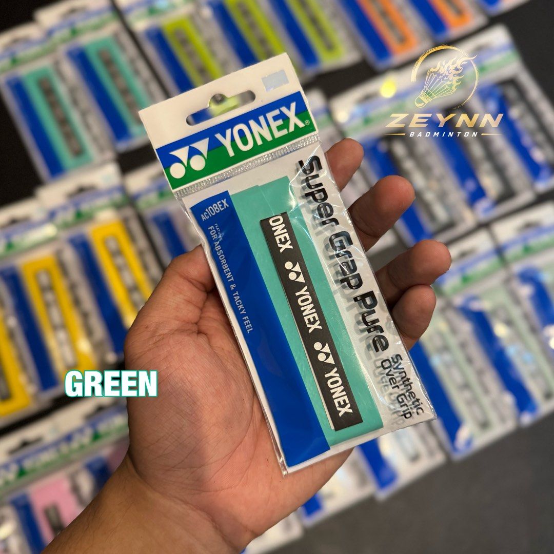 Yonex Super Grap Pure AC108EX ( Single ) - Authentic / Original (Category: Racket and Ball Sports) located in Las Pinas. Submitted by lvespinaa (Listing ID 1466224646, Image 2). Description: ‼️AVAILABLE ONHAND : YONEX SUPER GRAP AC108EX‼️ Perfect for replacing your old or worn-out grip and giving your racket a fresh new feel on court! 💯 🏸 Yonex Super Grap Pure AC108EX ( Single ) Available in 8 colors : - WHITE - BLACK - YELLOW - ORANGE - GREEN 
