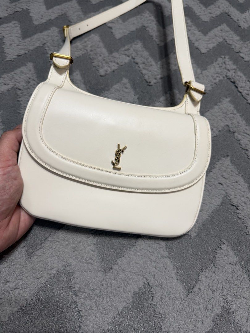 YSL - Ivory White Voltaire Bag (Category: Cross-body Bags) located in Cavite. Submitted by commoncourtesy (Listing ID 1466218052, Image 2). Description: No dust bag Very presentable Minor sign of usage.