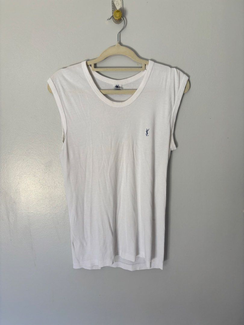 ysl muscle tee (Category: Sleeveless) located in Binan City. Submitted by byhiraeth (Listing ID 1466308776, Image 1). Description: no sure abt the authenticity no ww.
