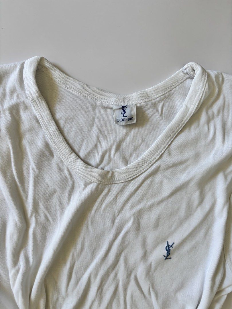 ysl muscle tee (Category: Sleeveless) located in Binan City. Submitted by byhiraeth (Listing ID 1466308776, Image 3). Description: no sure abt the authenticity no ww.