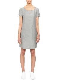 Zara Basic Grey Short Sleeve Dress Size M (Category: Dresses) located in Las Pinas. Submitted by chybautista (Listing ID 1466168816, Image 1). Description: - Brand: Zara Basic - Size: M Length 34 Chest 34 non stretch - Origin: Made in Spain - Color: Neutral grey (goes with everything) - Design: Short sleeves, boat neckline, straight cut - Style: Simple everyday piece, easy to style for work or casual outings.