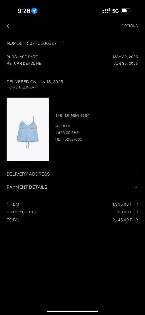 ZARA Denim top (Category: Sleeveless) located in Cebu City. Submitted by jennydin (Listing ID 1466288747, Image 3). Description: Light wash denim cami top Adjustable crisscross straps at the back, sweetheart neckline Never been used just removed tag :) RFS: not my style Size: M Org price: 1999.