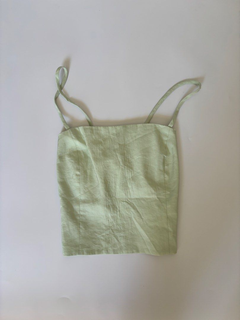 zara self tie top (Category: Sleeveless) located in Binan City. Submitted by byhiraeth (Listing ID 1466309567, Image 1). Description: no ww.