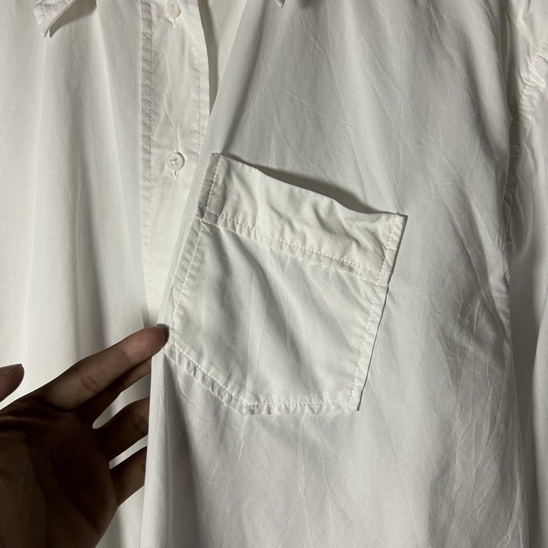 Zimmermann - White Button Down Longsleeve (Category: Formal Shirts) located in Tayabas. Submitted by streetdepartment (Listing ID 1466312559, Image 3). Description: Zimmermann - White Button Down Longsleeve Very good condition Flaw/s: pinhole Size: XL Measurements (inches): Width: 23.5” Length: 27 Front, 30 Back Hem: 28” Shoulder: 20” Sleeves: 22.5” Price: 3,580 + shipping fee Dm to purchase! Note: Manage your expectations as you are dealing with