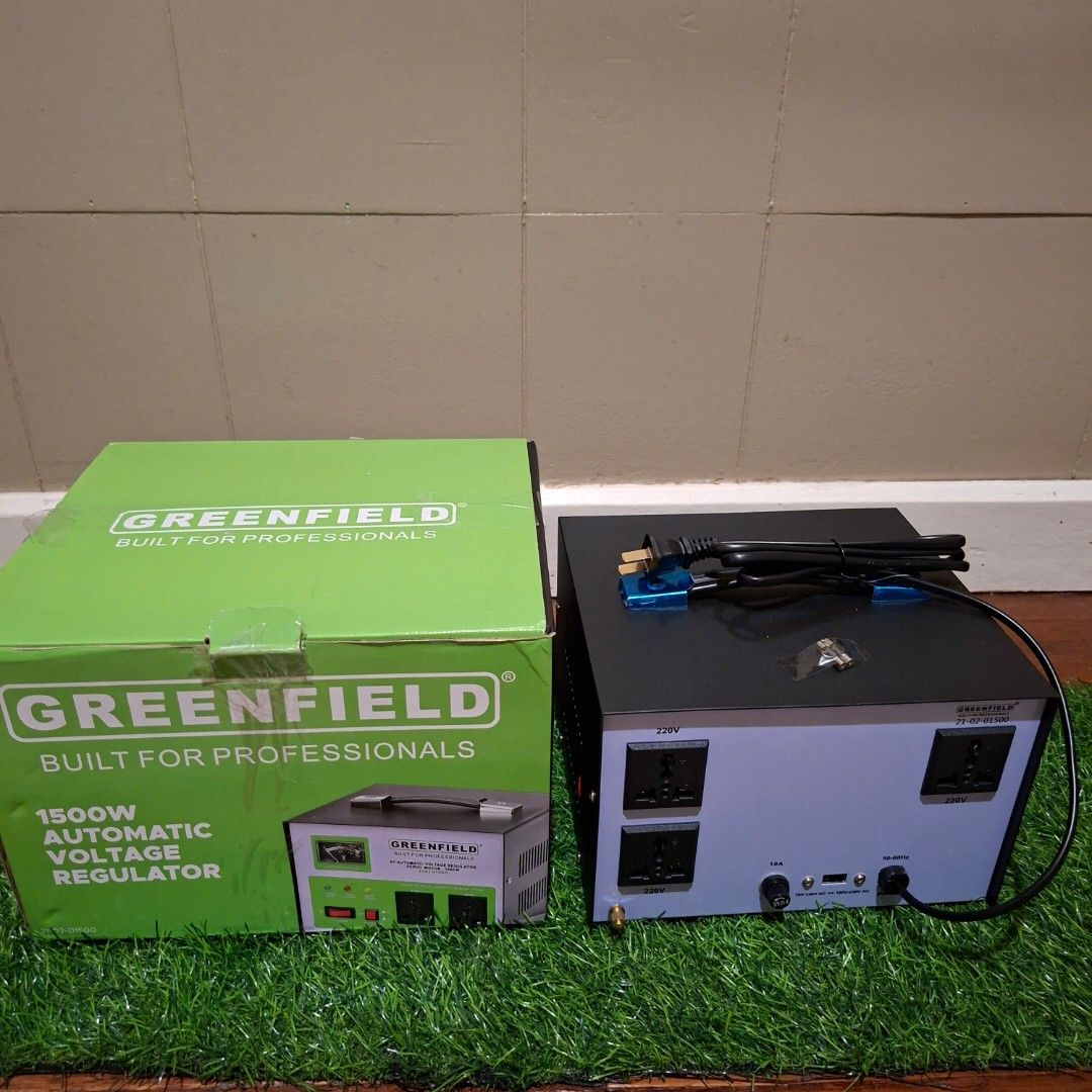 1500w avr automatic voltage regulator greenfield (Category: Cleaning Tools & Supplies) located in Manila. Submitted by mr.fast (Listing ID 1466336851, Image 3). Description: .