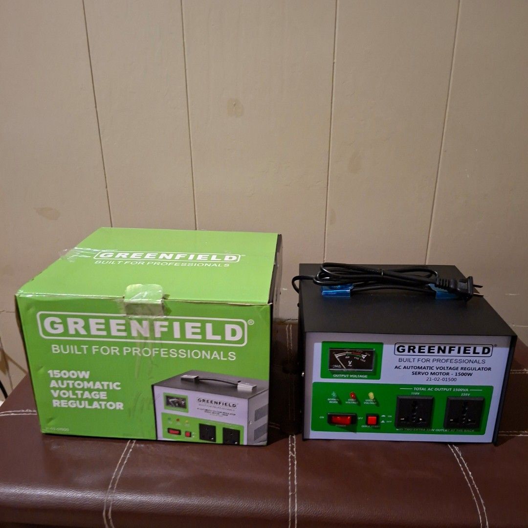1500w avr automatic voltage regulator greenfield (Category: Cleaning Tools & Supplies) located in Manila. Submitted by mr.fast (Listing ID 1466336851, Image 1). Description: .
