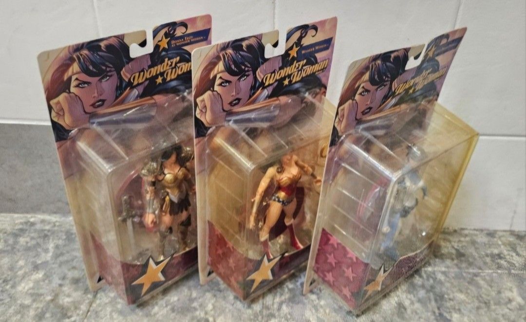 2007 DC Direct WONDER WOMAN Set (Category: Action & Battle Toys) located in Quezon City. Submitted by charliebrown_olx (Listing ID 1466364503, Image 3). Description: Set Price: P7,000 Set Includes: DIANA PRINCE, DONNA TROY & WONDER WOMAN Condition: Mint on Near-Mint Cards, WYSIWYG TERMS & CONDITIONS: 1. Pickup only at Obudan St Brgy Manresa, Q.C. 2. Shipping c/o buyer. 3. Prices are Final. 4. Respect the Ad. TFL! (Justice League, Supergirl. Super