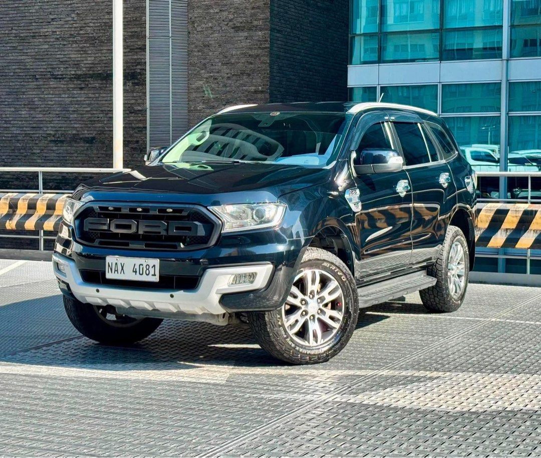 2018 FORD EVEREST TREND 2.2 Diesel Automatic (Category: Announcements) located in Quezon City. Submitted by art0204 (Listing ID 1466488498, Image 3). Description: NEW UNIT😊 *2018 FORD EVEREST TREND 2.2 Diesel Automatic* 🔢Plate Number : NAX4081 🌈Body Color : Absolute Black *Cash Price: 708,000.-* *We Accept* ✅Financing ✅Trade-In All-in Financing Computation: *CASH OUT: P 98K* -chattel fee and insurance included Monthly Amortization: 4 years = P