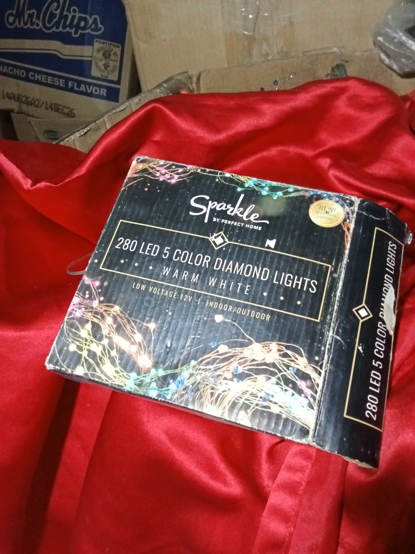280 LED 5 Color Diamond Lights (Category: Lighting) located in Rizal. Submitted by ellengreen18 (Listing ID 1466479276, Image 3). Description: 10 Pieces available Orig. Price: P2,595/pc. Sells only for P500 Mall Pullout MOP: Gcash only Sf for buyer's account Deliver thru: Lalamove,Grab or JNT.