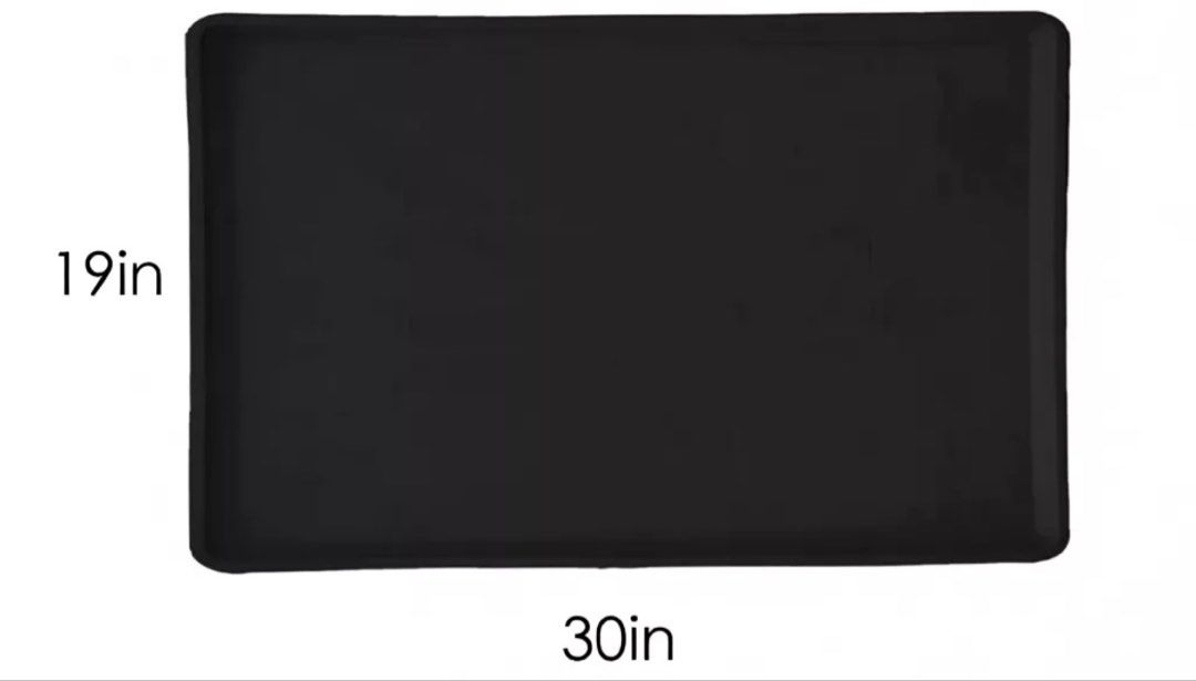 30x19 Inch Black Plastic Poop Tray (Category: Carpets, Mats & Flooring) located in Paranaque City. Submitted by reginas_ (Listing ID 1466390643, Image 1). Description: - Color: Black - Dimensions: 30 inches x 19 inches - Features: Raised edges to keep water, mud, and dirt contained - Material: Sturdy, durable plastic - Best uses: Entryways, muddy boots, pet bowls, or plant pots - Condition: Clean and ready to use.