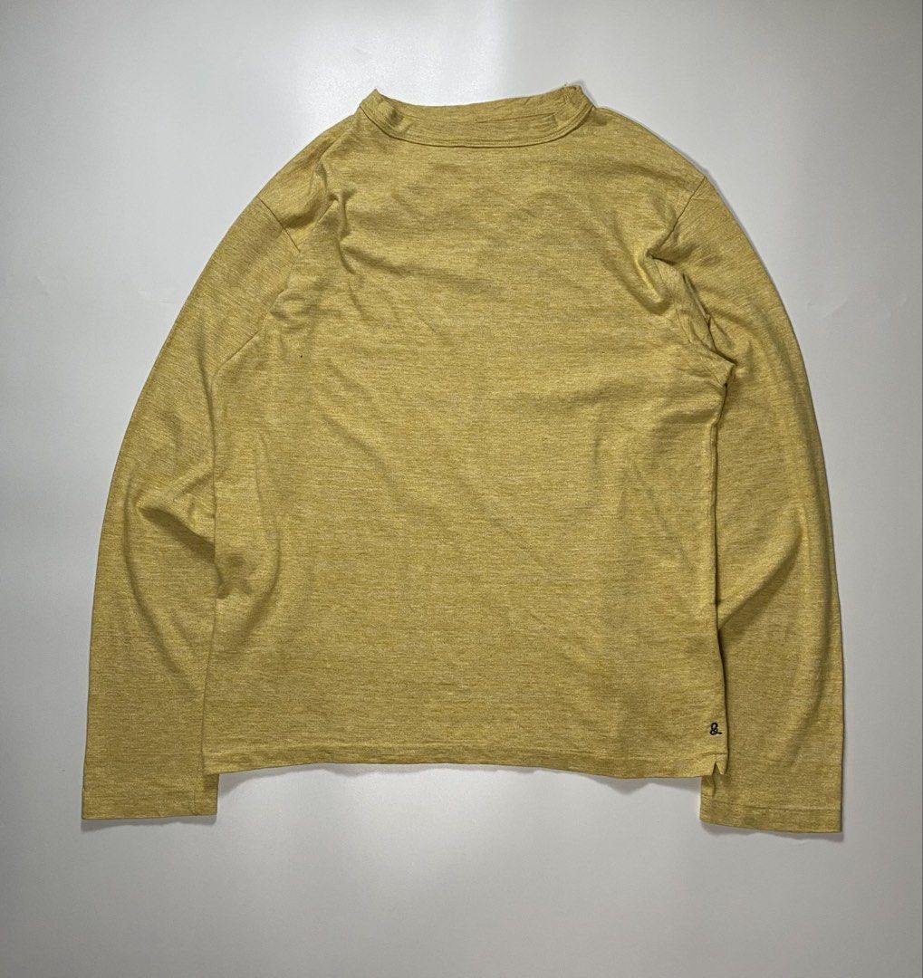 45rpm Longsleeve (Category: Activewear) located in Bago City. Submitted by johnpaul_gidlayan (Listing ID 1466410601, Image 1). Description: 45rpm Botanical Dyed Longsleeve (Unisex) Item Details Size: Small Dimension: 19.5x26 Sleeves: 24.6 Shoulder: 18 Condition: Excellent condition (needwash) Color Rate: 9.5/10 Flaws: None (Item color vary due to lighting) — Price: 950+sf.