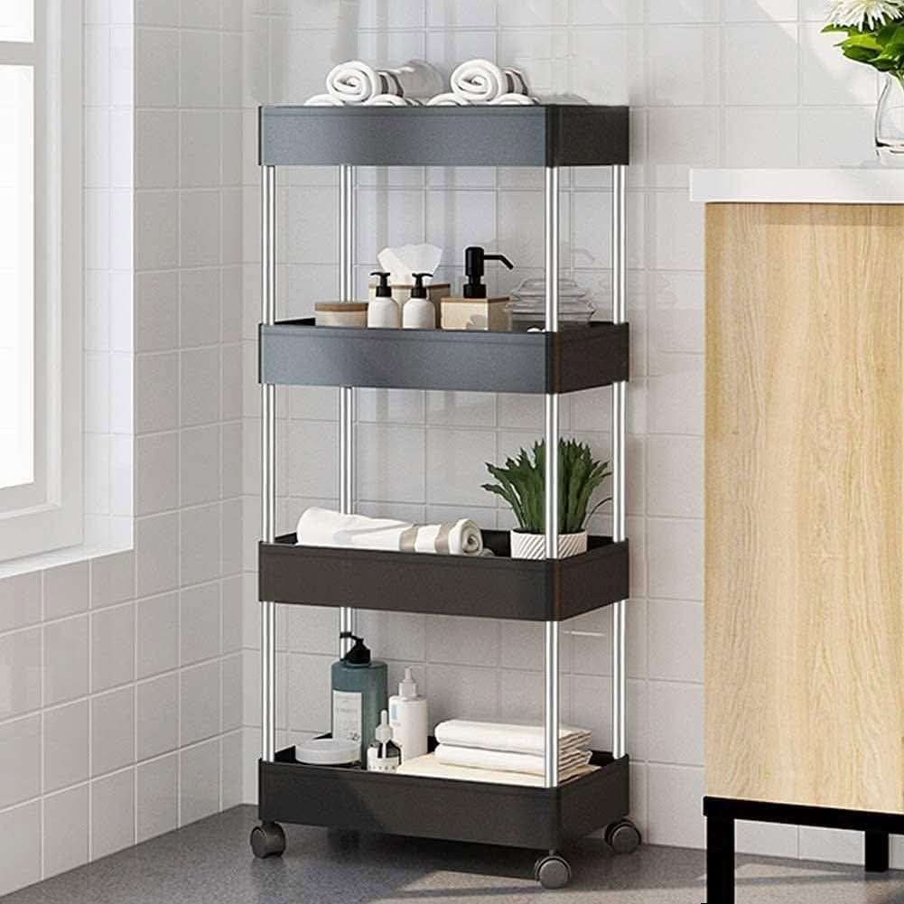 4layer slim rack black and white (Category: Bathroom & Kitchen Fixtures) located in Malabon City. Submitted by haze1496 (Listing ID 1466473141, Image 2). Description: .