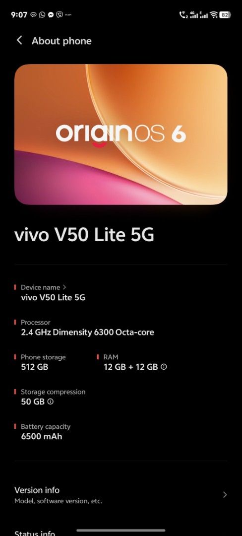 512GB Vivo V50 Lite (Category: Vivo) located in Makati City. Submitted by mistermaliwat (Listing ID 1466477434, Image 3). Description: 512gb V50 Lite 5G almost brand new with complete set. box and receipt bgc only. can be swapped too.