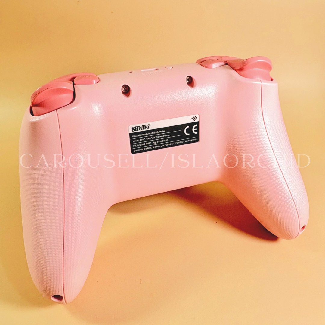 8BitDo Ultimate 2C Bluetooth Controller | Pink (Category: Controllers) located in Ajuy. Submitted by islaorchid (Listing ID 1466517241, Image 3). Description: 8BitDo Ultimate 2C Bluetooth Controller — Pink 🎮 | Preloved bought 2026 • Bluetooth version compatible with Switch / Switch 2 • Hall Effect joysticks • 6-axis motion + rumble • USB-C wired connection • Includes USB-C cable • Thumb grips NOT included • No original box/manual • Lightly used 