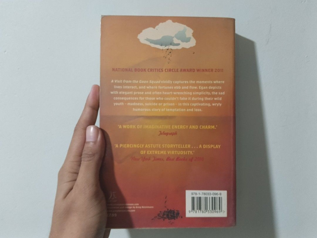 A Visit from the Goon Squad by Jennifer Egan (Category: Storybooks) located in Tagum. Submitted by ria.bantayan (Listing ID 1466438664, Image 2). Description: - Title & Author: A Visit from the Goon Squad by Jennifer Egan - Edition: Paperback (ISBN: 978-1-78033-096-9) - Awards: Winner of the 2011 Pulitzer Prize for Fiction & National Book Critics Circle Award - Praise: Highly acclaimed by The Guardian, Observer, Telegraph, and New York Times - Th