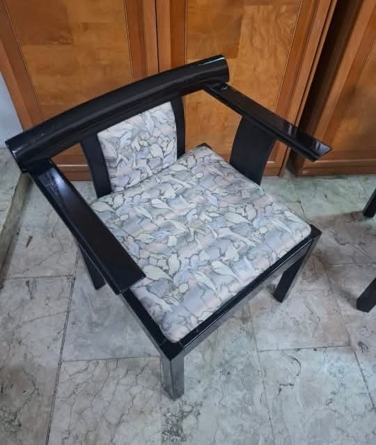 Accent Chair (Category: Chairs) located in Quezon City. Submitted by dannikkishoppe2 (Listing ID 1466553131, Image 3). Description: Accent Chair ‼️₱3800‼️ *solid wood frame *soft foam covered with fabric material Please manage your expectations as there might be minimal flaws. Color may vary due to lighting, it may appear darker or lighter in person. Check photos first before buying. Please refrain from purchasing if you are particular about USED