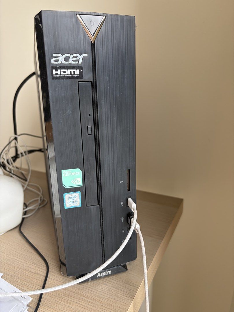 Acer Aspire X XC-885 Desktop PC i5-8400 GT730 (Category: Desktops) located in Singapore. Submitted by bruiser (Listing ID 1466193219, Image 2). Description: Working Perfectly fine Come with Power Plug - Model: Acer Aspire X XC-885 Desktop - Processor: Intel Core i5-8400 - Graphics: Nvidia GeForce GT730 2GB - Memory: 8GB DDR4 RAM - Storage: 128GB SSD + 1TB Hard Drive - OS: Windows 11 Home 64-bit - Features: Built-in Wi-Fi, Bluetooth, DVD Rewritabl