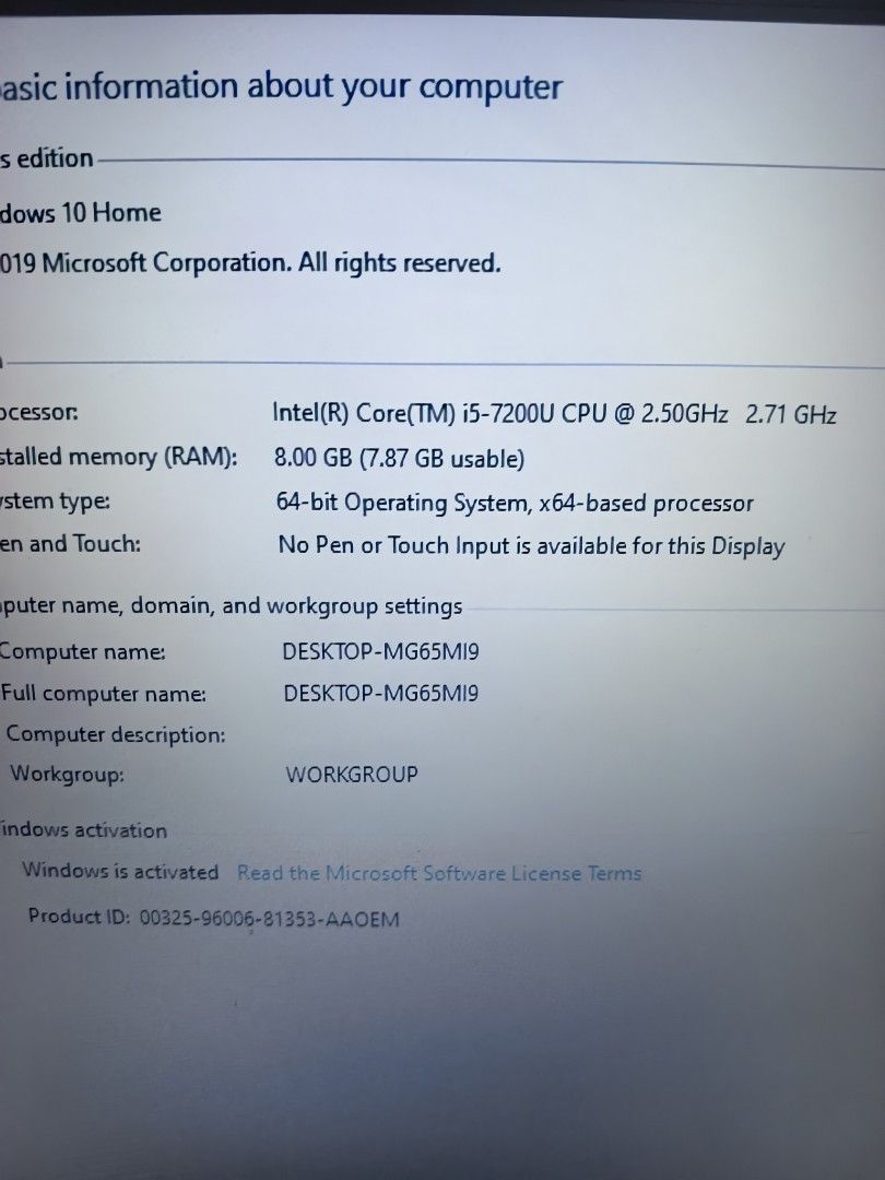 acer travelmate core i5 7thgen (Category: Laptops & Notebooks) located in Cavite. Submitted by tobibrat (Listing ID 1466494752, Image 3). Description: acer laptop travelmate 14inch core i5 7thgen 128gb nvme ssd win10 8gb ram ddr4 with charger issue dead battery. plug n play and speaker 5500 fix pick up only pascam dos gentri.