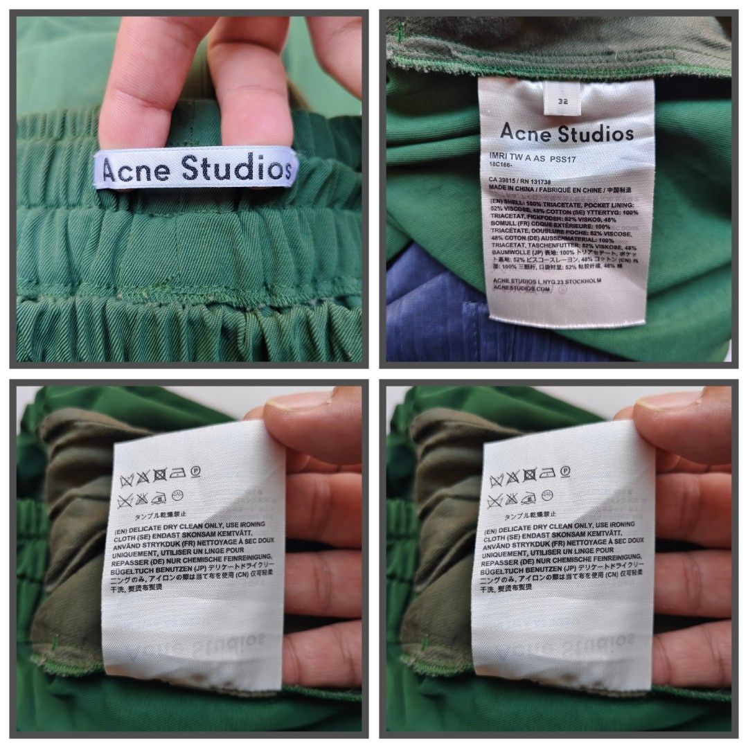 Acne studios spring/summer 2017 (authentic) (Category: Other Bottoms) located in Baguio. Submitted by archival_thrifted.ph. (Listing ID 1466346320, Image 2). Description: FOR SALE‼️ .ACNE STUDIOS SPRING/SUMMER 2017 . EXCELLENT CONDITION .💯 AUTHENTIC .SIZE 32 ON TAG .PHP 2800 PLUS SF .❌❌ COP/COD .MOP GCASH .COURIER J&T .BAGUIO AREA .DM FOR SURE BUYER TY.