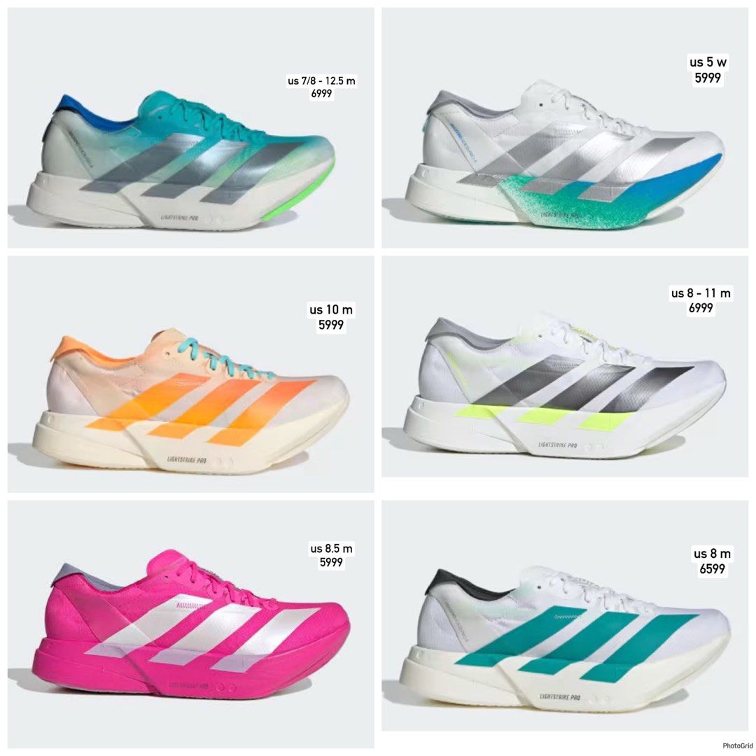 Adidas Adizero Adios Pro 4 (Category: Sneakers) located in Caloocan City. Submitted by clicknshop2nd (Listing ID 1466446350, Image 2). Description: Adidas Adizero Adios Pro 4 SRP 13,000 ❌ Sale Price 5999 - 6999 ✅ See Photos For Details (swipe right to see more items) Guaranteed 💯% Authentic/Original Onhand Ready To Ship Moneyback Guarantee If Proven Fake Ship Via JRS/J&T/Lalamove DM Us For Inquiries ❌ No Reservation | No Swap ❌ NO COD | NO COP ❌
