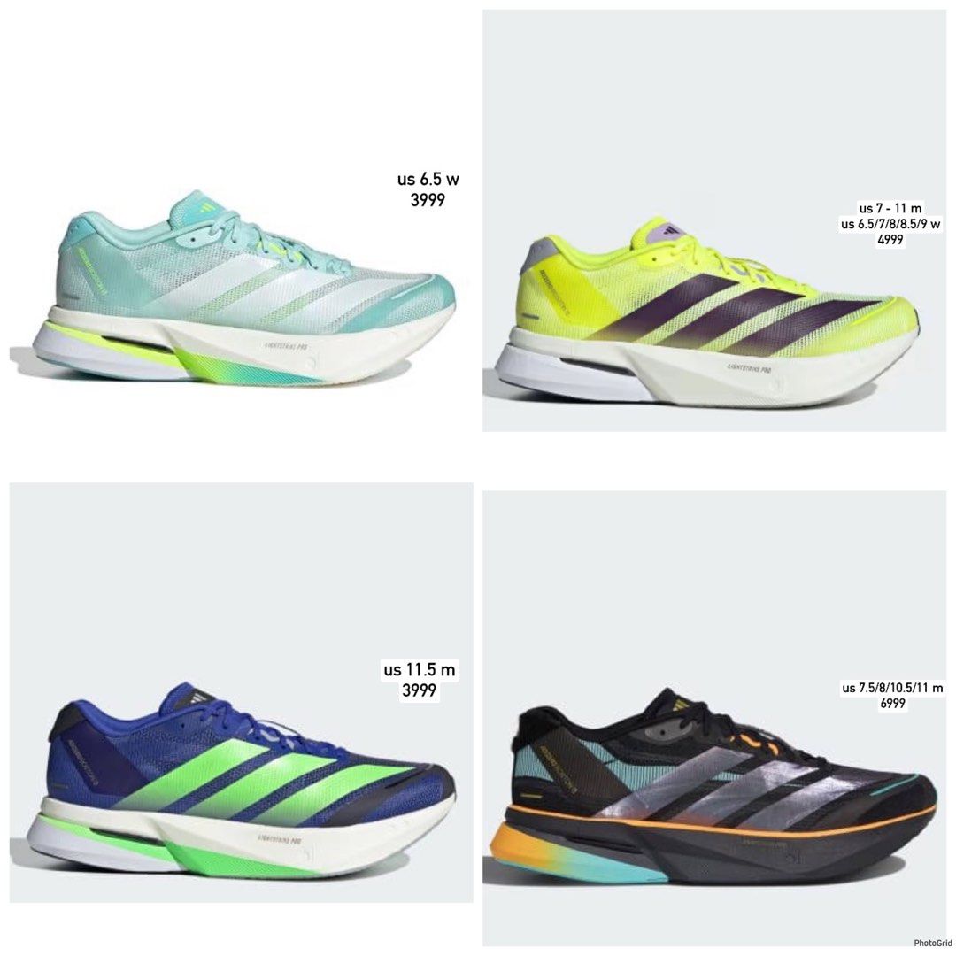 Adidas Adizero Boston 13 (Category: Sneakers) located in Caloocan City. Submitted by clicknshop2nd (Listing ID 1466445756, Image 1). Description: Adidas Adizero Boston 13 SRP 8500 ❌ Sale Price 3999 - 6999 ✅ See Photos For Details Guaranteed 💯% Authentic/Original Onhand Ready To Ship Moneyback Guarantee If Proven Fake Ship Via JRS/J&T/Lalamove DM Us For Inquiries ❌ No Reservation | No Swap ❌ NO COD | NO COP ❌ No Return No Exchange Policy ❌ No Rus
